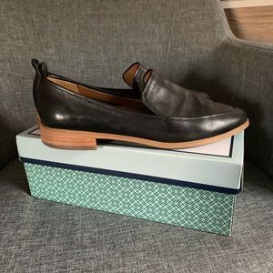 Susina Black Leather Loafers size 7.5